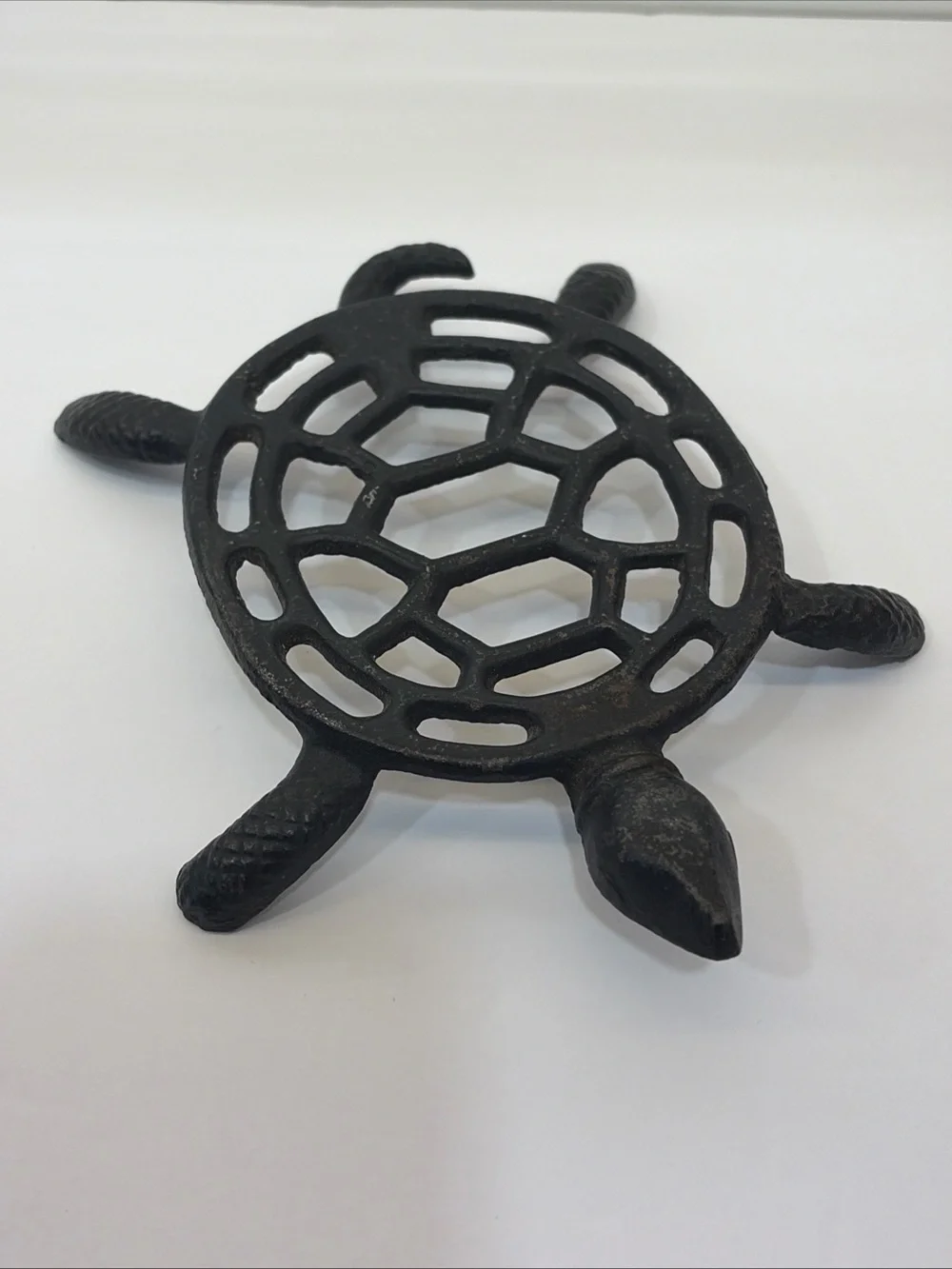 Cast Iron Turtle Trivet - Black